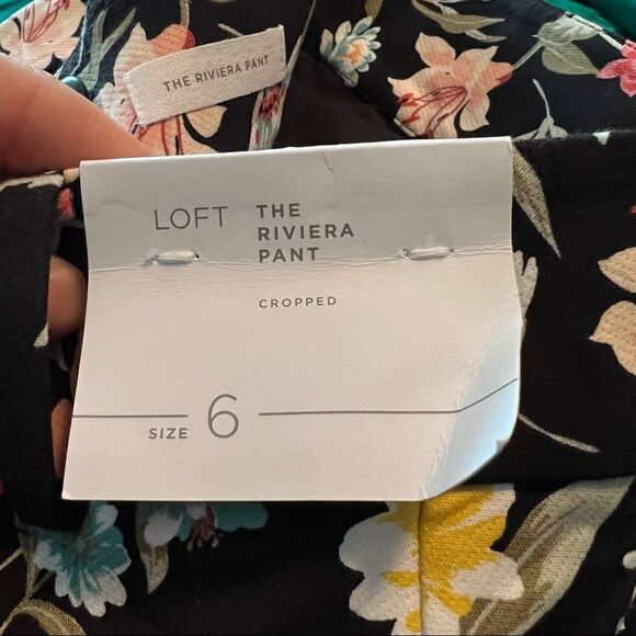 NWT! Loft floral patterned riviera pants - Picture 8 of 14